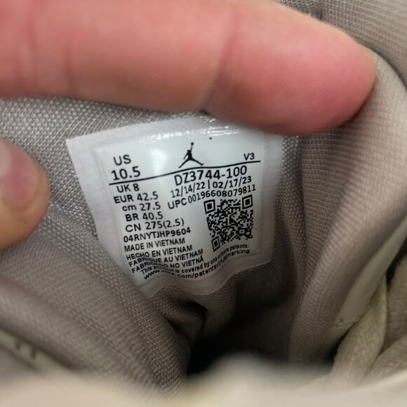 Nike Air Jordan 1 Elevate High SE Womens Sz 10.5 Sail/College Grey - Picture 9 of 9